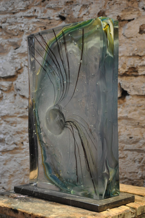 Blown glass form