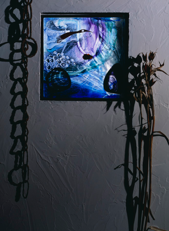 Blown glass sculpture