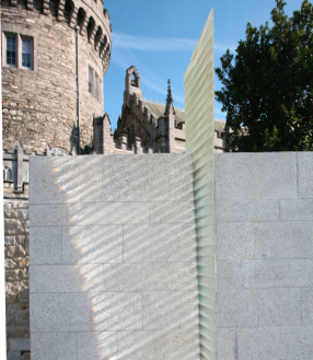 Glass artwork detail