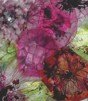 Glass artwork detail